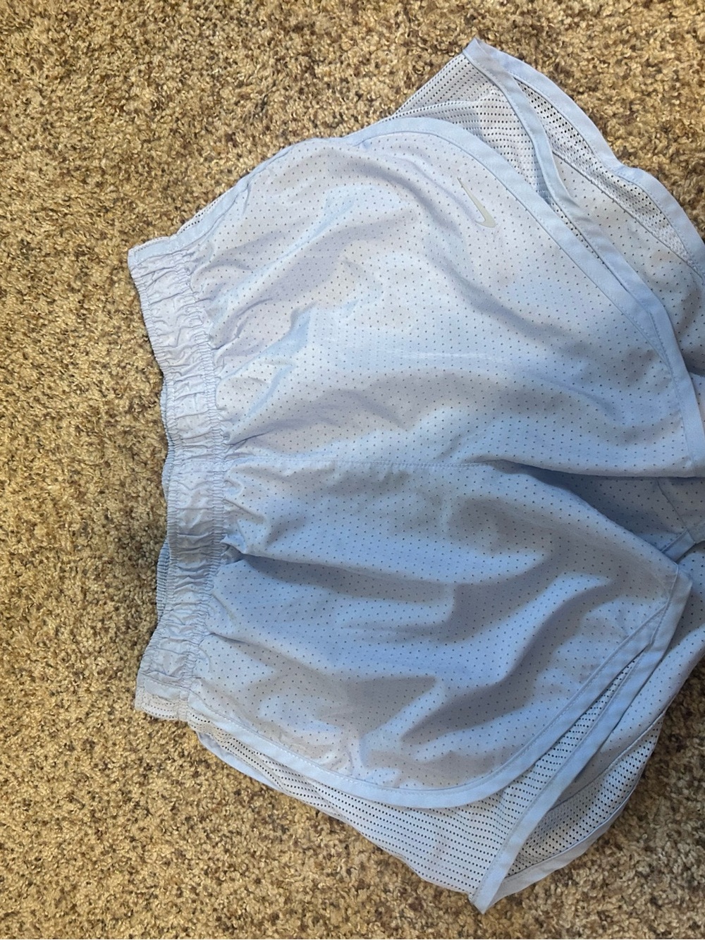 Women’s blue Nike athletic shorts size medium good condition running and sports